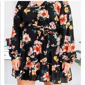 Black Floral Dress from Chic Soul